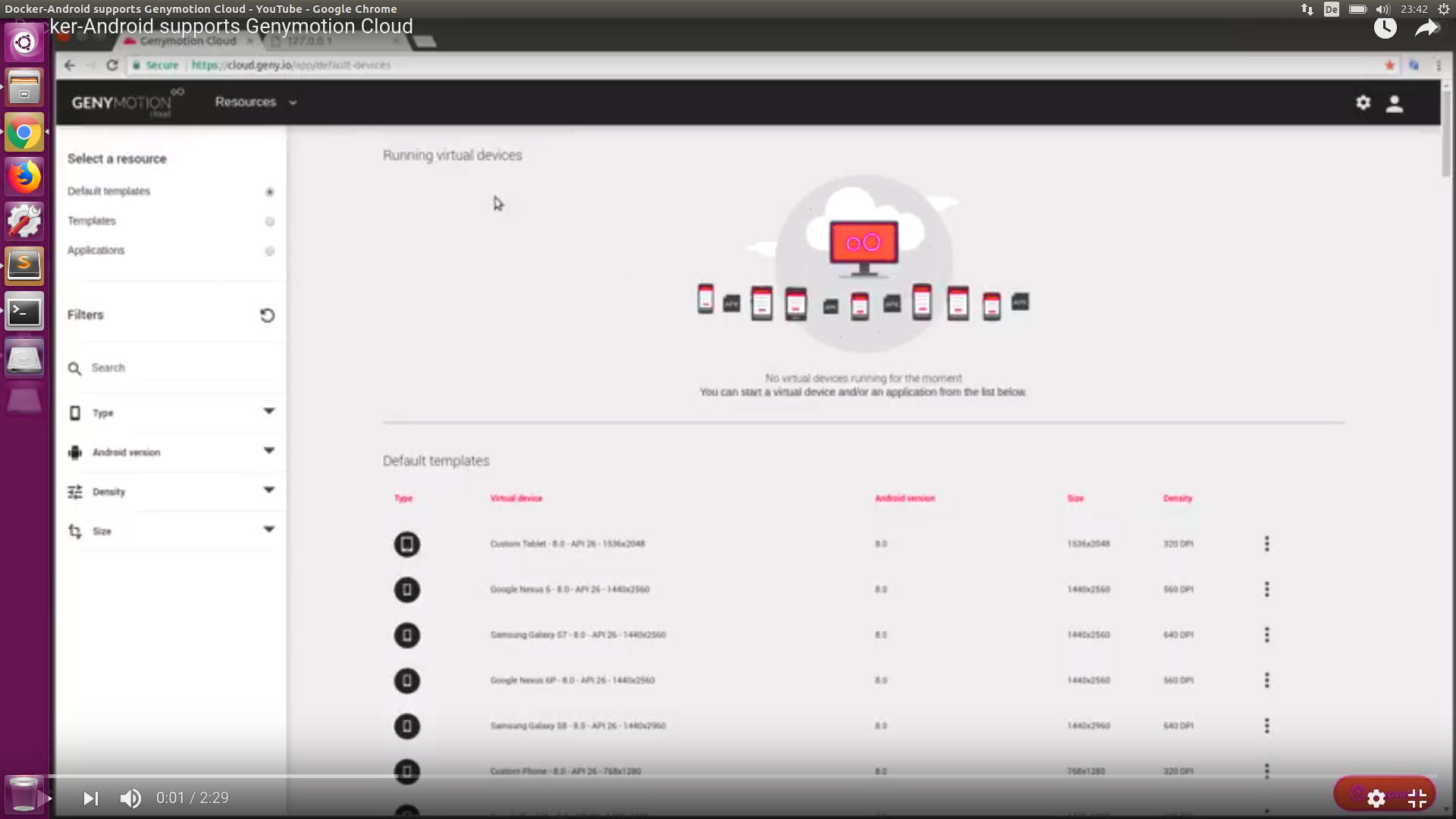 Docker-Android supports Genymotion Cloud